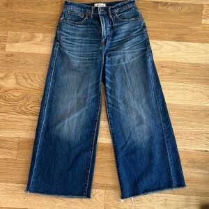 Madewell wide leg crop size 28